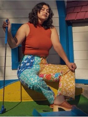 Big Bud Press- 5 Mixed Floral Patchwork Work Pants